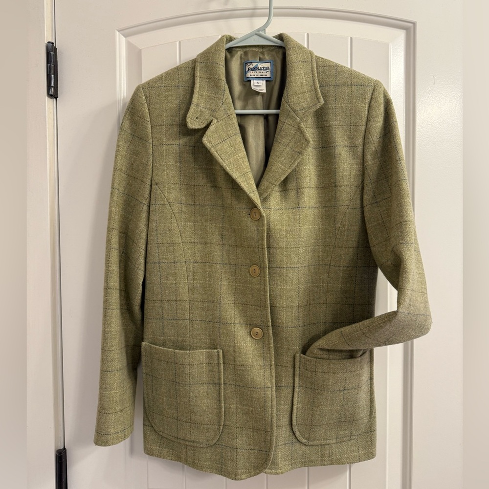 Pendleton Women's Olive Plaid Blazer/Coat
